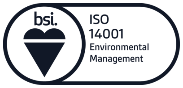 BSI ISO 14001 Environmental Management certified