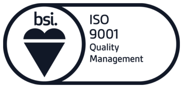 BSI ISO 9001 Quality Management certified